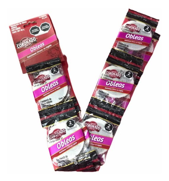 OBLEA CORONADO TIRA 10 PZ